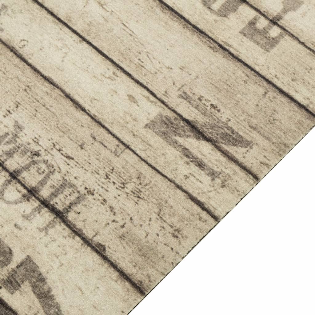 Keukenmat wasbaar hekprint 45x150 cm fluweel