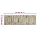 Keukenmat wasbaar hekprint 45x150 cm fluweel