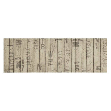 Keukenmat wasbaar hekprint 60x180 cm fluweel