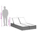 Ligbed 2-persoons met kussens poly rattan bruin