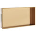 Douchenis 62x32x9 cm roestvrijstaal geborsteld goudkleurig