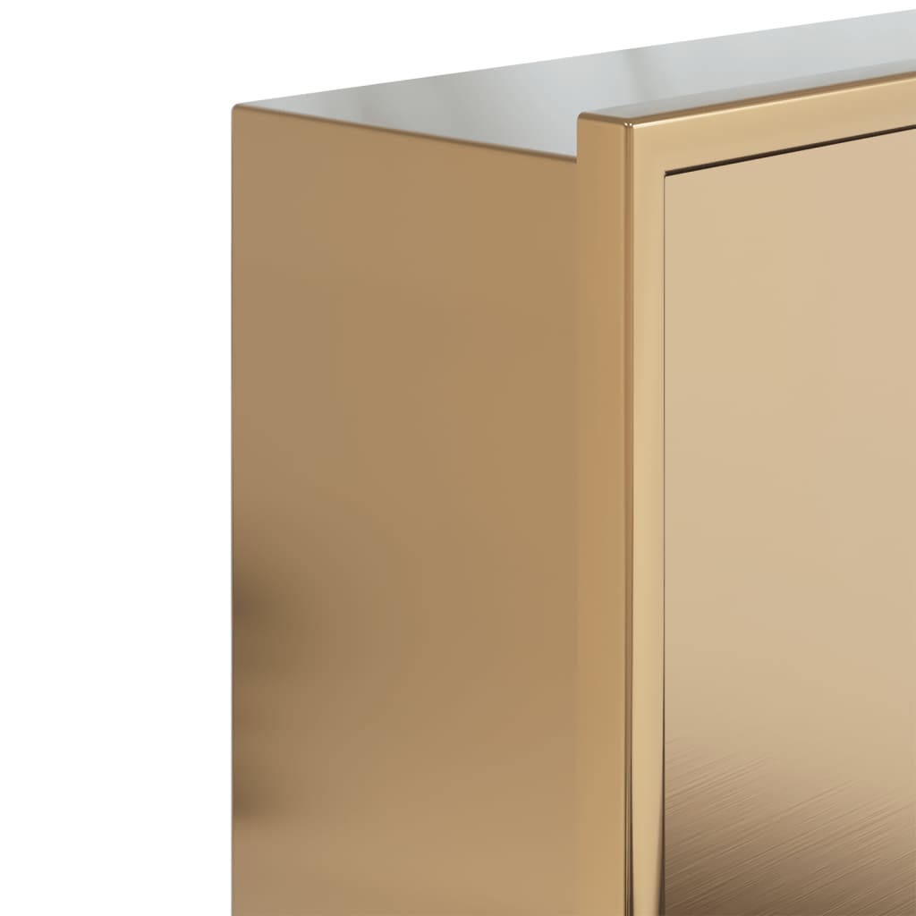 Douchenis 62x32x9 cm roestvrijstaal geborsteld goudkleurig