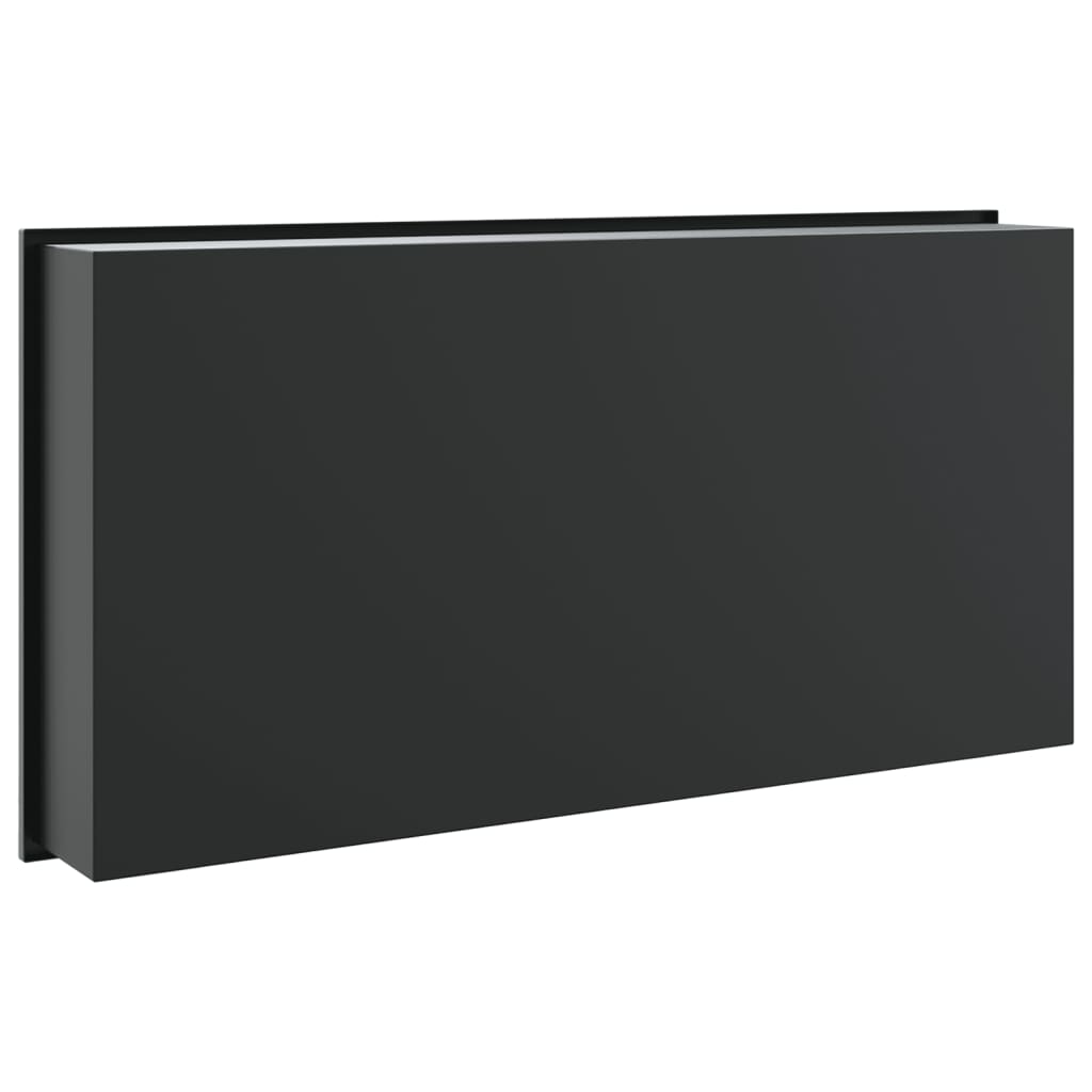 Douchenis 62x32x9 cm roestvrijstaal matzwart