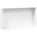 Douchenis 62x32x9 cm roestvrijstaal matwit