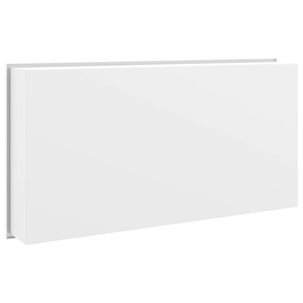 Douchenis 62x32x9 cm roestvrijstaal matwit