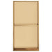 Douchenis 32x62x9 cm roestvrijstaal geborsteld goudkleurig
