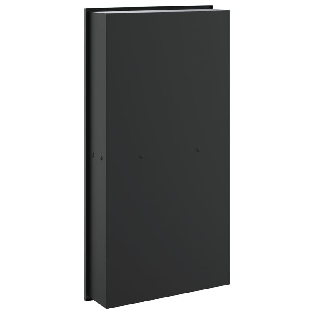 Douchenis 32x62x9 cm roestvrijstaal matzwart
