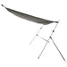 Schaduwdoekset T-top 170x170x(113-182,5) cm antracietgrijs