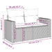 10-delige Loungeset met kussens poly rattan bruin