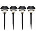 Pro Garden Solar Tuinlampen 4 Stuks Zwart