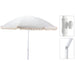 Overige Merken Pro Beach Parasol Aruba Met Franjes 180 Cm Ecru