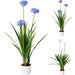 Overige Merken Kunstplant Agapanthus 70X120 Cm Blauw/Wit