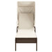 Ligbedden 2 st met luifels en tafel poly rattan bruin