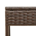 Ligbedden 2 st met luifels en tafel poly rattan bruin
