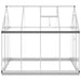 Tuinkas met basisframe 224x169x202 cm aluminium zilverkleurig
