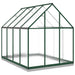 Tuinkas met basisframe 224x169x202 cm aluminium groen