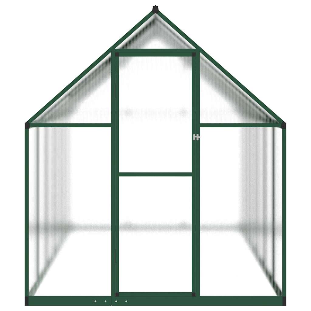 Tuinkas met basisframe 334x169x195 cm aluminium groen