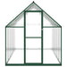 Tuinkas met basisframe 334x169x195 cm aluminium groen