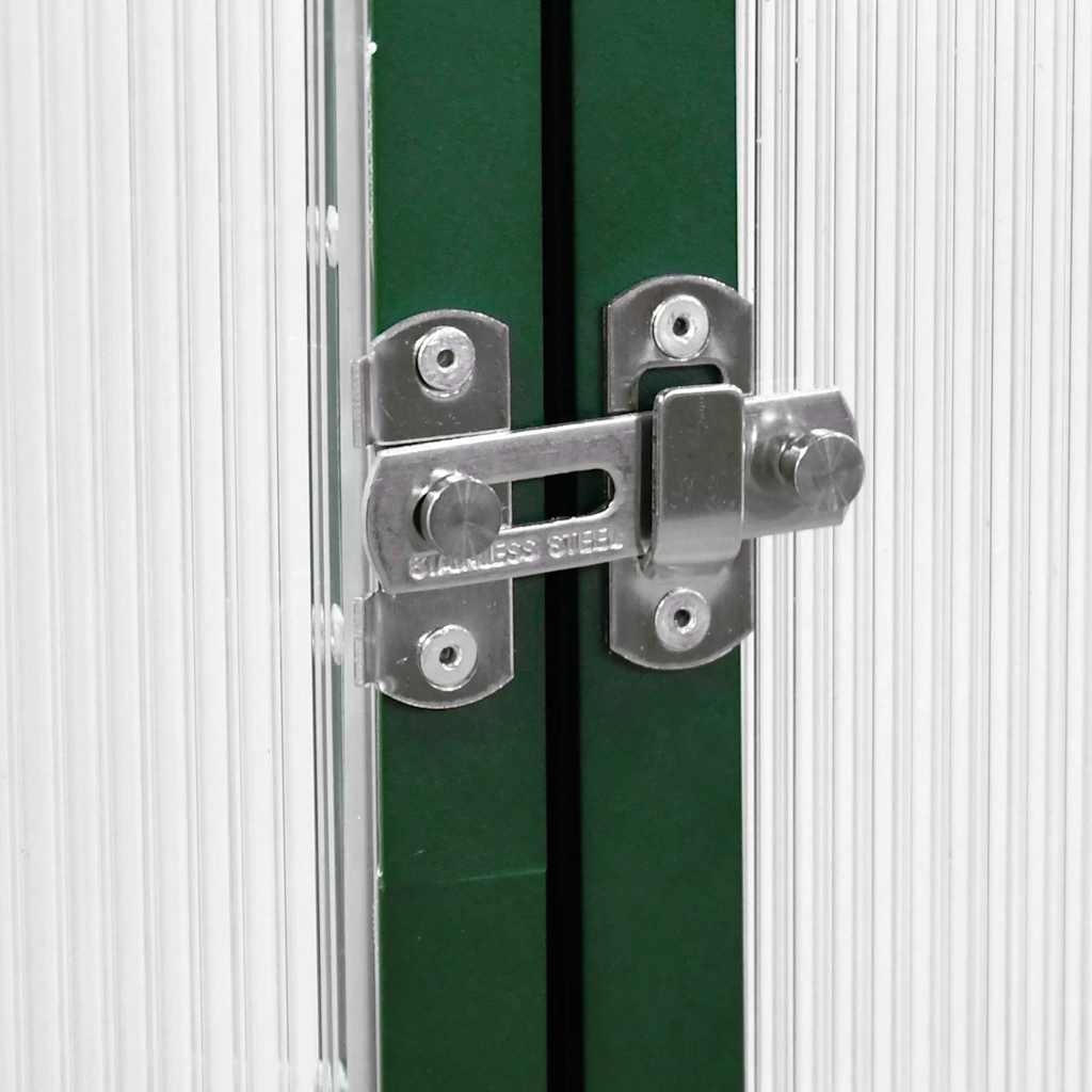Tuinkas met basisframe 334x169x195 cm aluminium groen