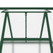 Tuinkas met basisframe 334x169x195 cm aluminium groen