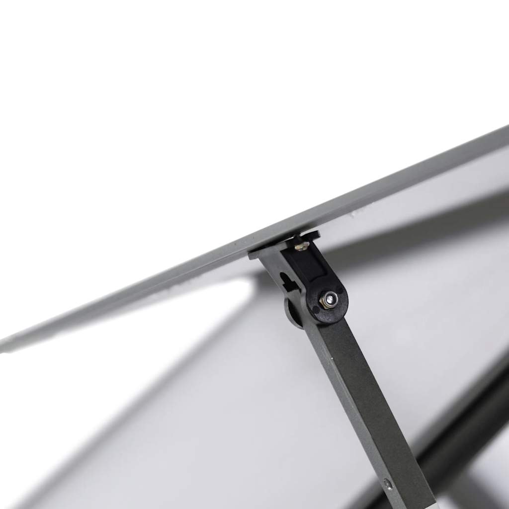 Tuinkas met basisframe 334x169x195 cm aluminium antracietkleur