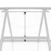 Tuinkas met basisframe 334x169x202 cm aluminium zilverkleurig