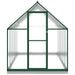 Tuinkas met basisframe 334x169x202 cm aluminium groen