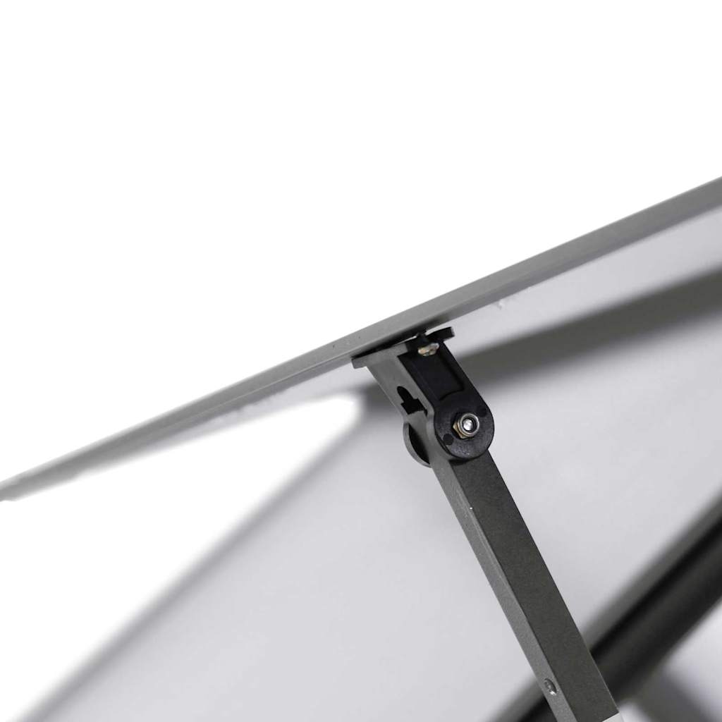 Tuinkas met basisframe 334x169x202 cm aluminium antracietkleur