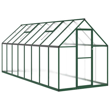 Tuinkas met basisframe 445x169x195 cm aluminium groen