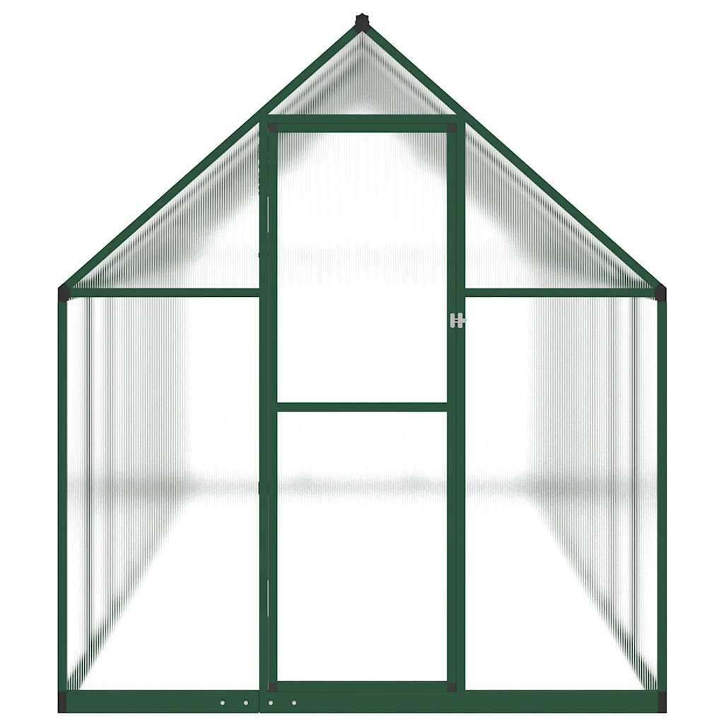 Tuinkas met basisframe 445x169x195 cm aluminium groen