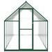 Tuinkas met basisframe 445x169x195 cm aluminium groen