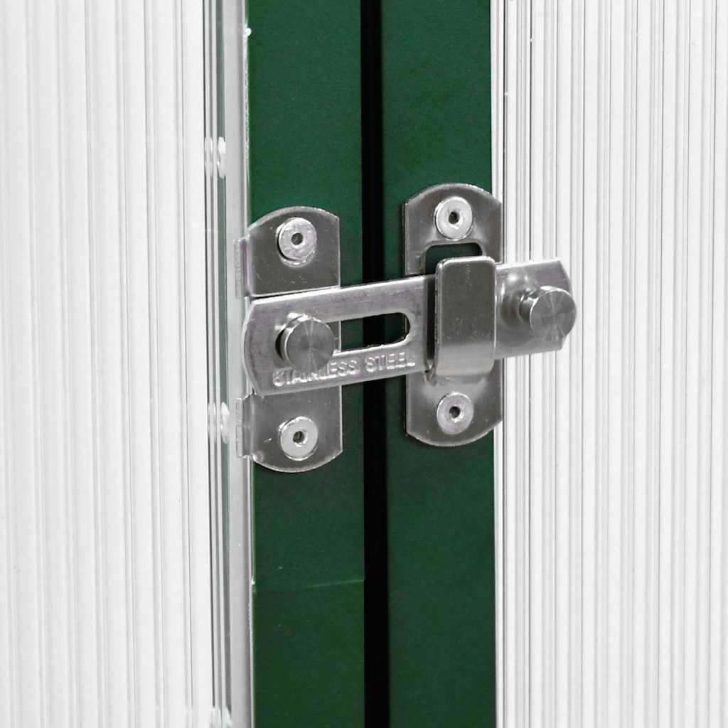 Tuinkas met basisframe 445x169x195 cm aluminium groen