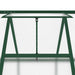 Tuinkas met basisframe 445x169x195 cm aluminium groen