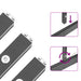 Tuinkas met basisframe 445x169x195 cm aluminium antracietkleur