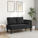 Chaise longue met kussens fluweel zwart