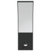 Buitenwandlampen 2 st LED met sensors gegoten aluminium zwart