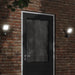 Buitenwandlampen 2 st LED met sensors gegoten aluminium zwart