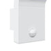 Buitenwandlampen 2 st LED met sensors gegoten aluminium wit