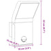 Buitenwandlampen 2 st LED met sensors gegoten aluminium wit