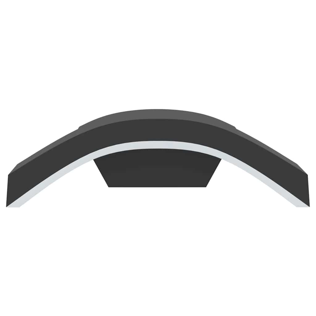 Buitenwandlampen 2 st LED gegoten aluminium zwart