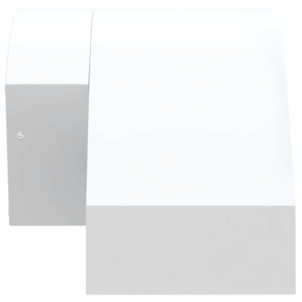 Buitenwandlampen 2 st LED met sensors gegoten aluminium wit