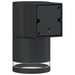 Buitenwandlamp gegoten aluminium zwart