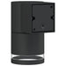 Buitenwandlampen 2 st gegoten aluminium zwart