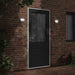 Buitenwandlamp LED gegoten aluminium zwart