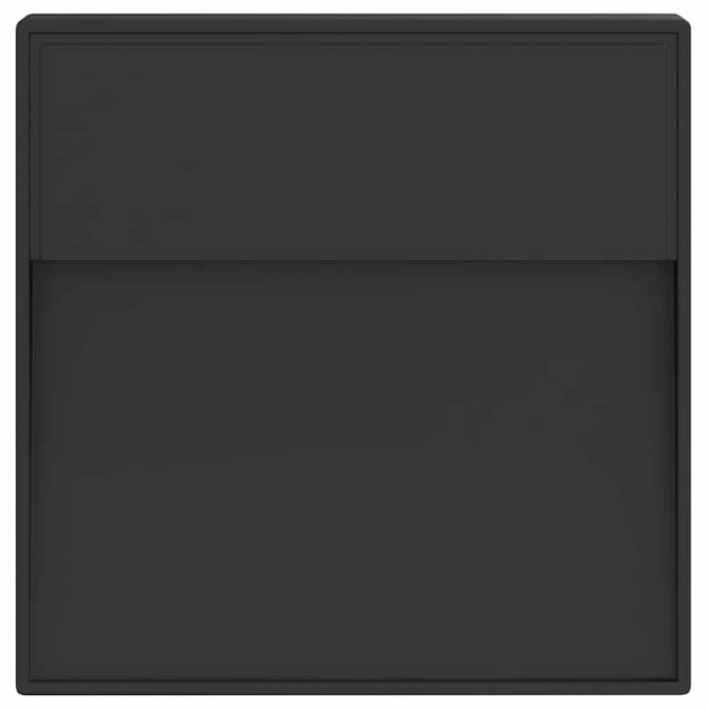Buitenwandlamp LED gegoten aluminium zwart