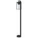 Vloerlamp voor buiten 100 cm roestvrij staal zwart