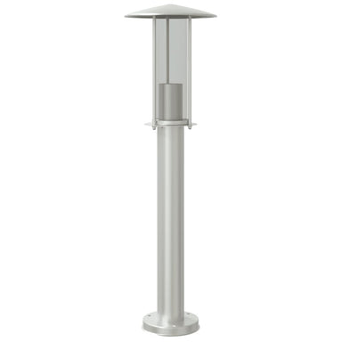 Buitenvloerlamp 60 cm roestvrijstaal zilverkleurig