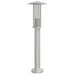 Buitenvloerlamp 60 cm roestvrijstaal zilverkleurig