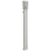 Buitenvloerlamp met stopcontact 110 cm roestvrijstaal zilver