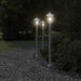 Vloerlamp voor buiten 3 st 120 cm roestvrijstaal zilverkleurig